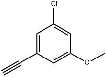 1-Chloro-3-ethynyl-5-methoxybenzene 구조식 이미지