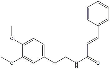 N-[2-(3,4-dimethoxyphenyl)ethyl]-3-phenylacrylamide Structure