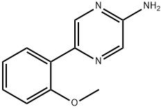 2-Amino-5-(2-methoxyphenyl)pyrazine 구조식 이미지