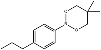 2-(4-propylphenyl)-5,5-dimethyl[1,3,2]dioxaborinane 구조식 이미지