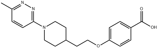 4-(2-(1-(6-Methylpyridazin-3-yl)piperidin-4-yl)ethoxy)benzoic acid Structure