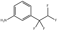 Benzenamine, 3-(1,1,2,2-tetrafluoroethyl)- Structure