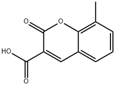 8-methyl-2-oxo-2H-chromene-3-carboxylic acid 구조식 이미지