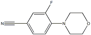 3-fluoro-4-morpholinobenzonitrile Structure