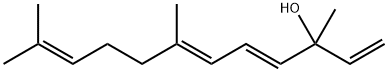 1,4,6,10-Dodecatetraen-3-ol,3,7,11-trimethyl-,(4E,6E)- Structure