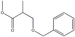 (+/-)-methyl 2-methyl-3-(phenylmethoxy)propanoate Structure