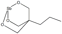 4-Propyl-2,6,7-trioxa-1-stibabicyclo[2.2.2]octane 구조식 이미지