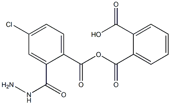 2-{[2-(4-chlorobenzoyl)hydrazino]carbonyl}benzoic acid 구조식 이미지