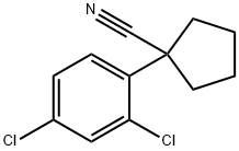 1-(2,4-dichlorophenyl)cyclopentane-1-carbonitrile 구조식 이미지