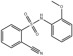 2-cyano-N-(2-methoxyphenyl)benzenesulfonamide 구조식 이미지