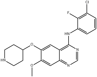 612500-78-4 N-(3-chloro-2-fluorophenyl)-7-methoxy-6-(piperidin-4-yloxy)quinazolin-4-amine