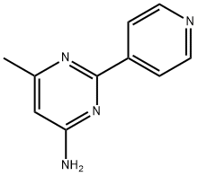 4-Amino-6-methyl-2-(4-pyridyl)pyrimidine Structure