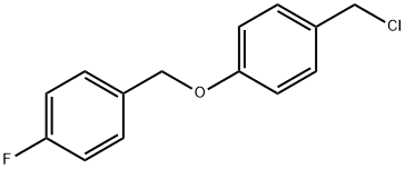 1-(chloromethyl)-4-[(4-fluorophenyl)methoxy]benzene Structure