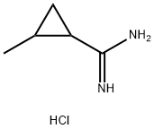 2-methylcyclopropane-1-carboximidamide hydrochloride Structure