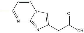 (7-Methylimidazo[1,2-a]pyrimidin-2-yl)acetic acid Structure