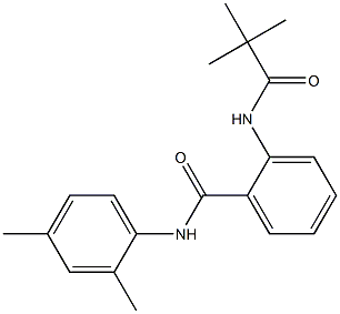 N-(2,4-dimethylphenyl)-2-[(2,2-dimethylpropanoyl)amino]benzamide 구조식 이미지