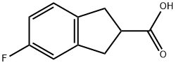 5-Fluoro-indan-2-carboxylic acid Structure