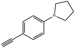 Pyrrolidine, 1-(4-ethynylphenyl)- 구조식 이미지