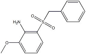 Benzenamine, 2-methoxy-6-[(phenylmethyl)sulfonyl]- 구조식 이미지