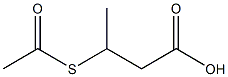3-(acetylsulfanyl)butanoic acid 구조식 이미지