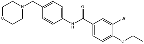 3-bromo-4-ethoxy-N-[4-(4-morpholinylmethyl)phenyl]benzamide Structure