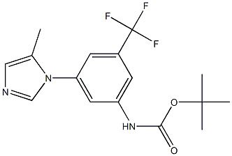 Carbamic acid, [3-(5-methyl-1H-imidazol-1-yl)-5-(trifluoromethyl)phenyl]-, 1,1-dimethylethyl ester (9CI) Structure