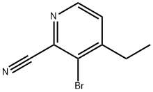 3-Bromo-4-ethyl-2-pyridinecarbonitrile 구조식 이미지
