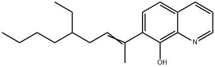 8-Quinolinol, 7-(4-ethyl-1-methyl-1-octen-1-yl)- Structure