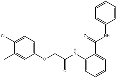 2-{[2-(4-chloro-3-methylphenoxy)acetyl]amino}-N-phenylbenzamide 구조식 이미지
