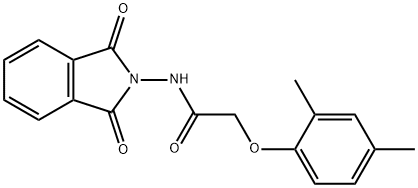 2-(2,4-dimethylphenoxy)-N-(1,3-dioxo-1,3-dihydro-2H-isoindol-2-yl)acetamide Structure