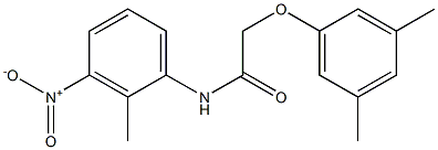 2-(3,5-dimethylphenoxy)-N-(2-methyl-3-nitrophenyl)acetamide Structure