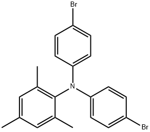 N,N-Bis(4-bromophenyl)-2,4,6-trimethylaniline 구조식 이미지