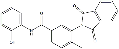 3-(1,3-dioxo-1,3-dihydro-2H-isoindol-2-yl)-N-(2-hydroxyphenyl)-4-methylbenzamide 구조식 이미지