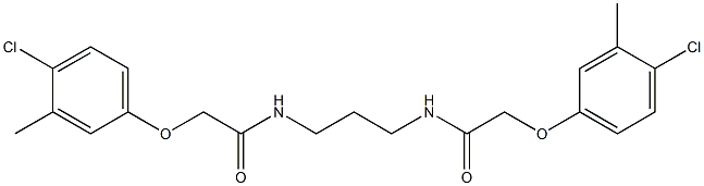 2-(4-chloro-3-methylphenoxy)-N-(3-{[2-(4-chloro-3-methylphenoxy)acetyl]amino}propyl)acetamide Structure