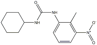 N-cyclohexyl-N'-(2-methyl-3-nitrophenyl)urea Structure