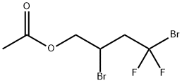 1-Butanol, 2,4-dibromo-4,4-difluoro-, 1-acetate Structure