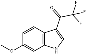 2,2,2-trifluoro-1-(6-methoxy-1H-indol-3-yl)ethan-1-one 구조식 이미지