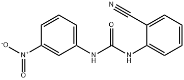 1-(2-cyanophenyl)-3-(3-nitrophenyl)urea Structure