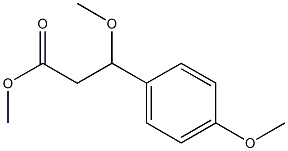 methyl 3-methoxy-3-(4-methoxyphenyl)propanoate Structure