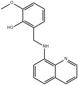 2-methoxy-6-[(quinolin-8-ylamino)methyl]phenol 구조식 이미지