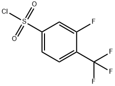 3-Fluoro-4-trifluoromethylbenzenesulfonyl chloride 구조식 이미지