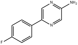 2-Amino-5-(4-fluorophenyl)pyrazine Structure