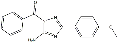 1-benzoyl-3-(4-methoxyphenyl)-1H-1,2,4-triazol-5-amine Structure