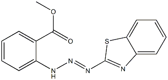 methyl 2-[3-(1,3-benzothiazol-2-yl)-2-triazenyl]benzoate 구조식 이미지