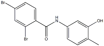 2,4-dibromo-N-(3-hydroxy-4-methylphenyl)benzamide Structure