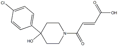 4-[4-(4-chlorophenyl)-4-hydroxy-1-piperidinyl]-4-oxo-2-butenoic acid Structure