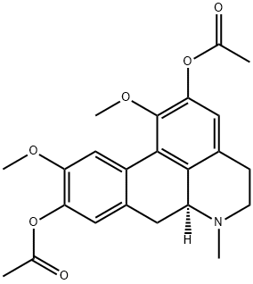 (S)-2,9-diacetyloxy-5,6,6a,7-tetrahydro-1,10-dimethoxy-6-methyl-4H-dibenzo[de,g]quinoline 구조식 이미지