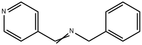 Benzenemethanamine, N-(4-pyridinylmethylene)- 구조식 이미지