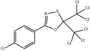 2,2-bis(trichloromethyl)-5-(p-chlorophenyl)-1,3,4-oxathiazole Structure