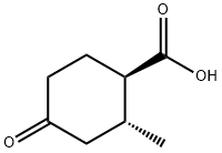 trans-2-methyl-4-oxocyclohexane-1-carboxylic acid Structure